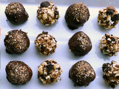 Giant Cashew and Chocolate Decadence Medallions
